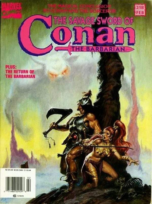 Cover of The Savage Sword of Conan #218