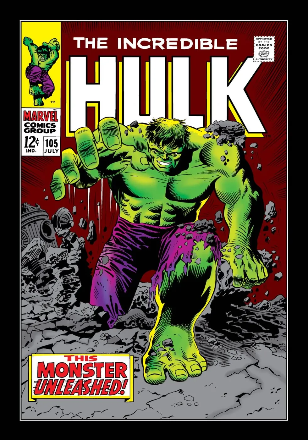 Cover of The Incredible Hulk #105