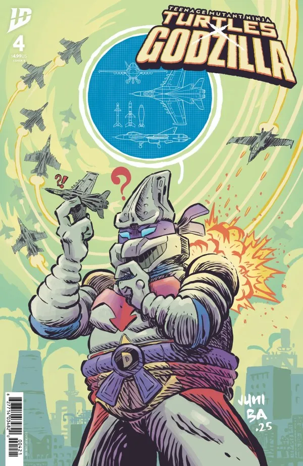 Cover of Teenage Mutant Ninja Turtles [TMNT] x Godzilla #4