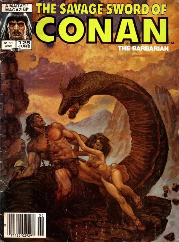 Cover of The Savage Sword of Conan #125