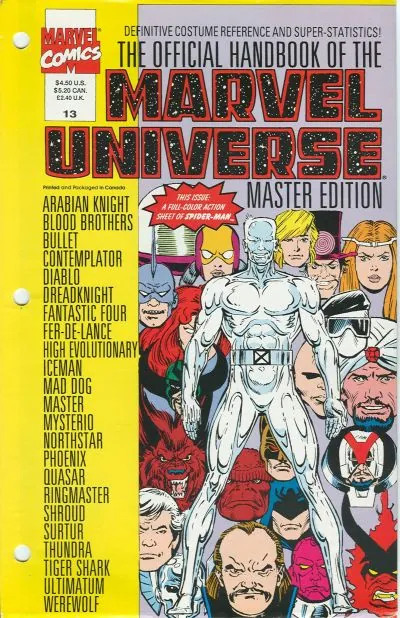 Cover of The Official Handbook of the Marvel Universe: Master Edition #13