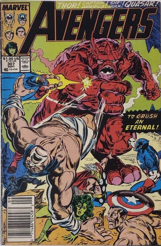 Cover of The Avengers #307