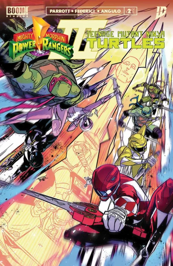 Cover of Mighty Morphin Power Rangers / Teenage Mutant Ninja Turtles III #2