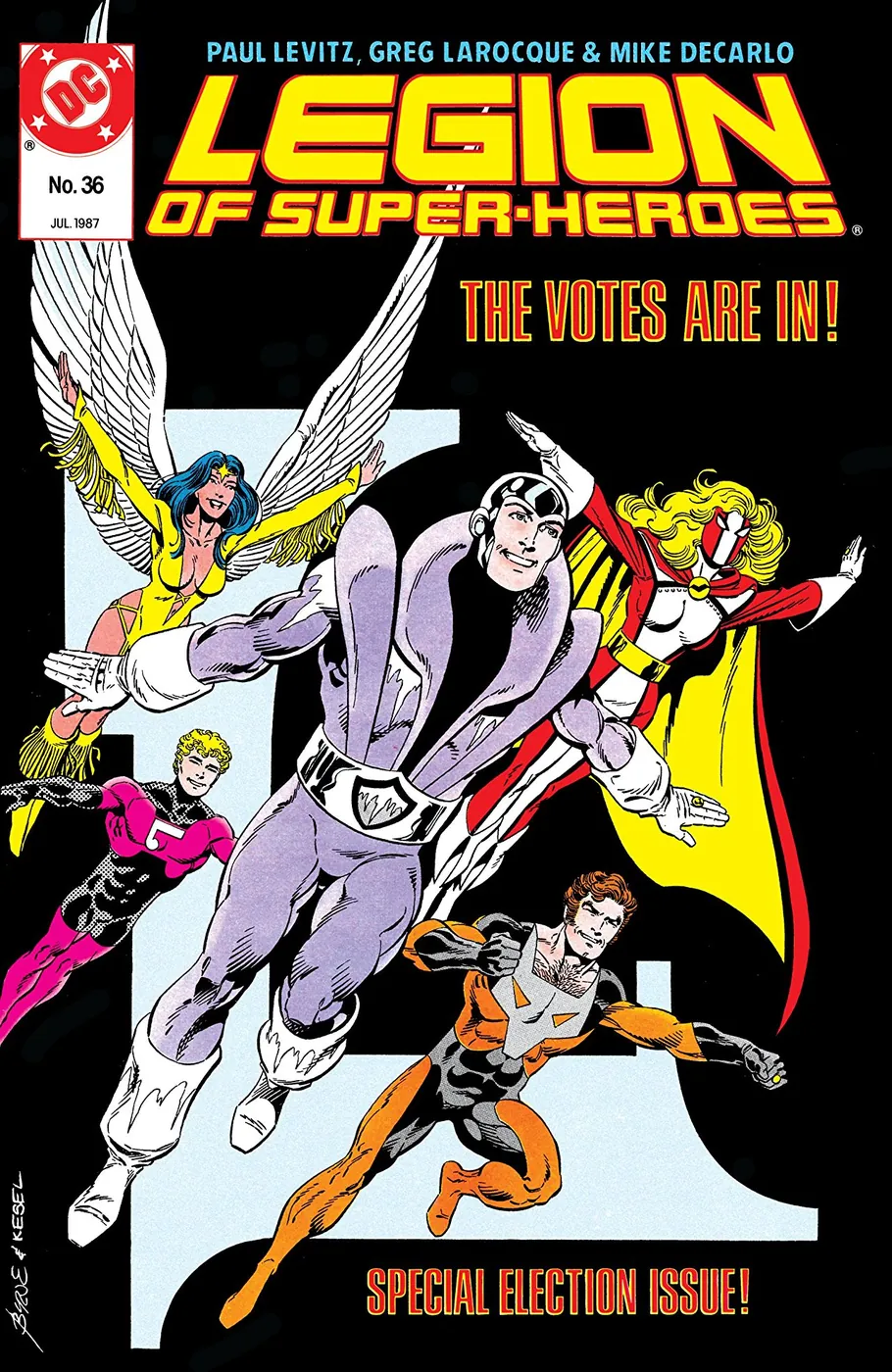 Cover of Legion of Super-Heroes #36