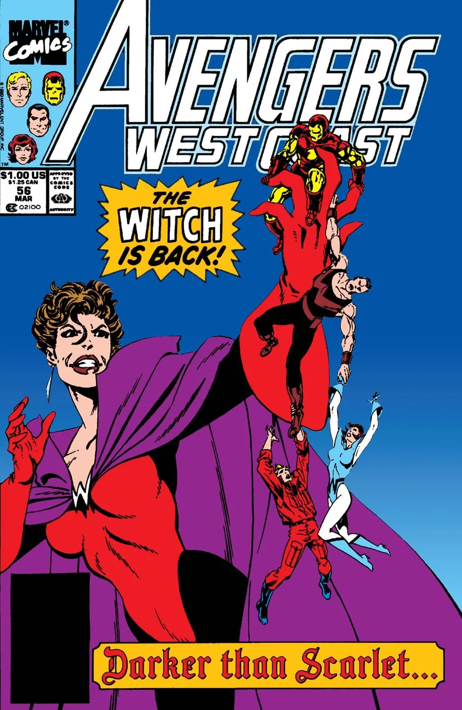 Cover of Avengers West Coast #56