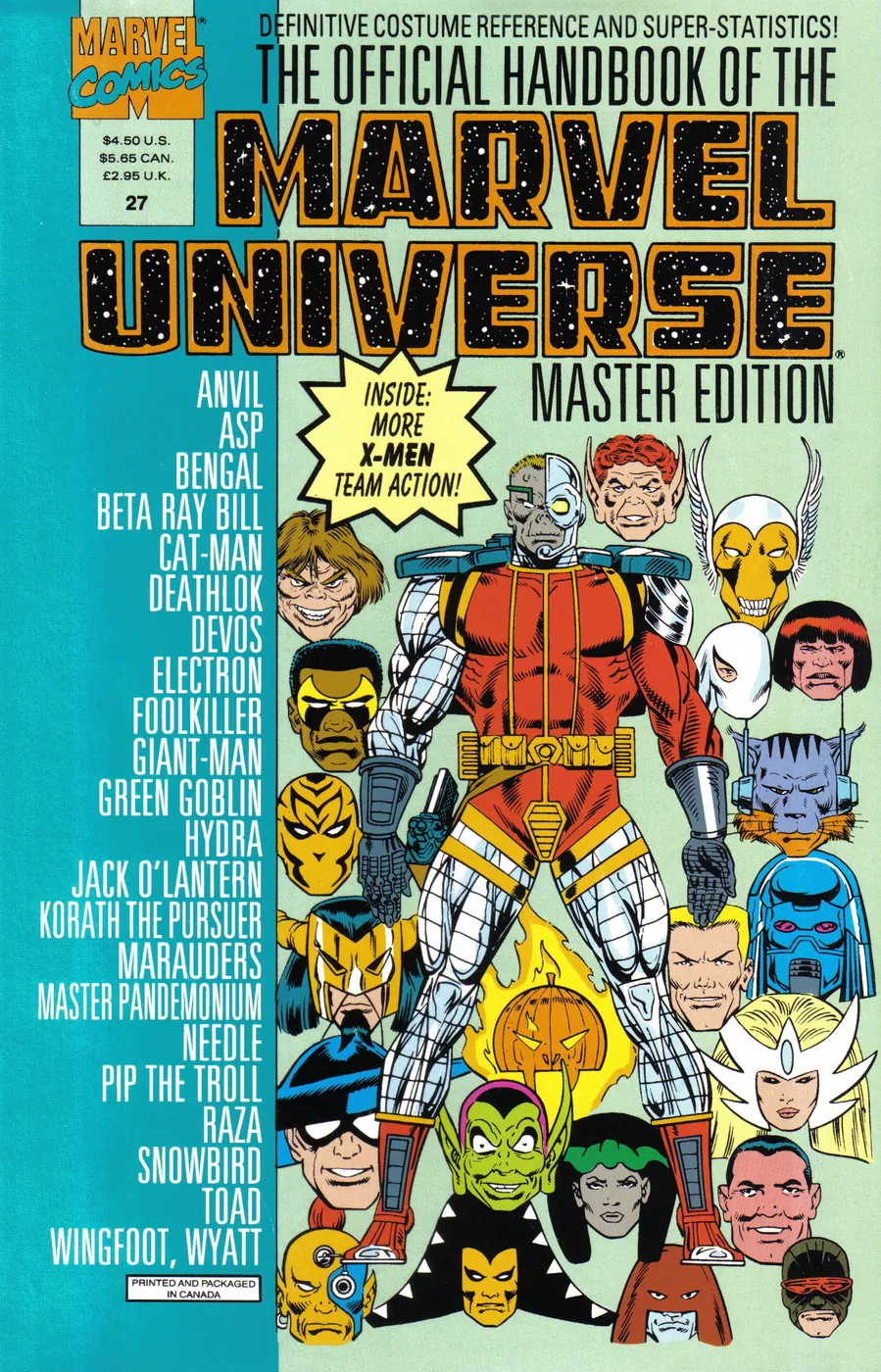 Cover of The Official Handbook of the Marvel Universe: Master Edition #27