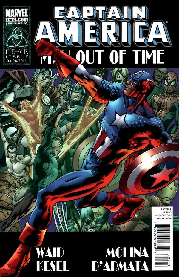 Cover of Captain America: Man Out of Time #5