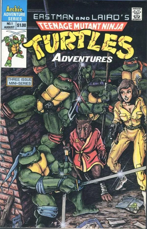 Cover of Teenage Mutant Ninja Turtles Adventures #1