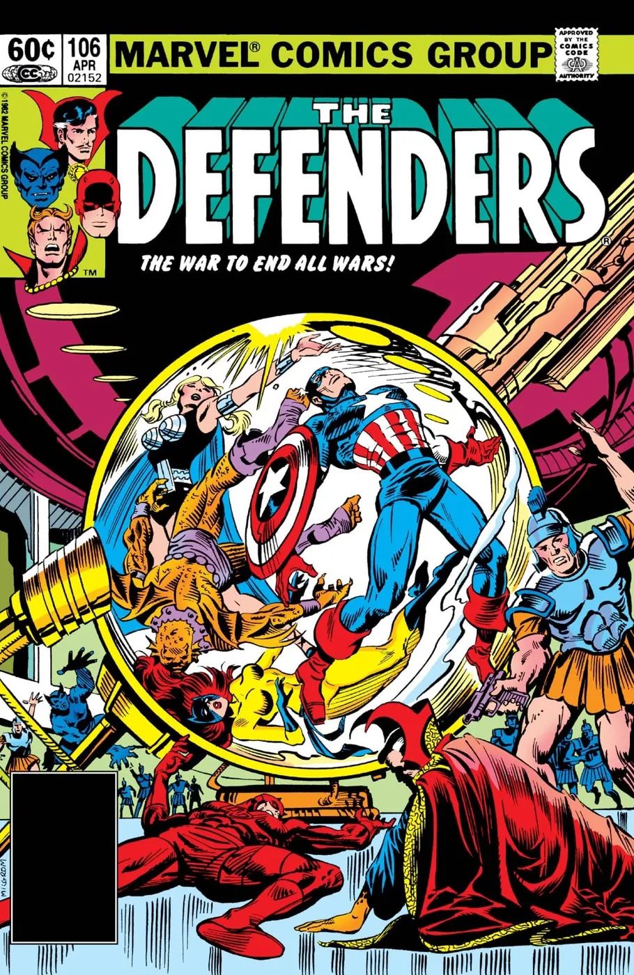 Cover of The Defenders #106