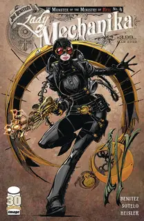 Cover of Lady Mechanika: The Monster of the Ministry of Hell #4