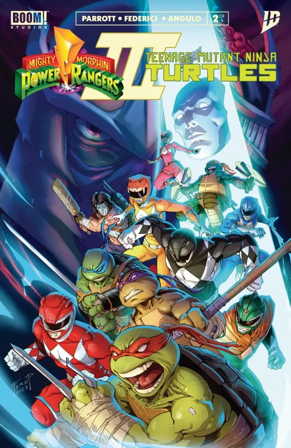 Cover of Mighty Morphin Power Rangers / Teenage Mutant Ninja Turtles III #2