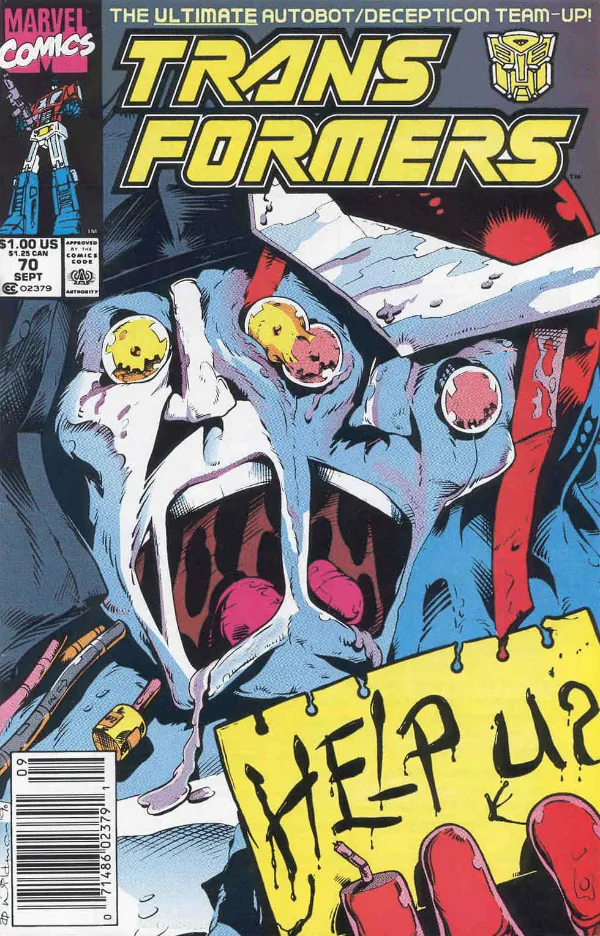 Cover of The Transformers #70