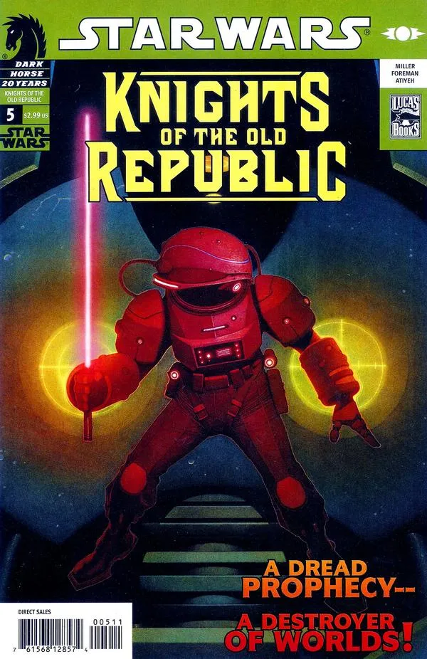 Cover of Star Wars Knights of the Old Republic #5