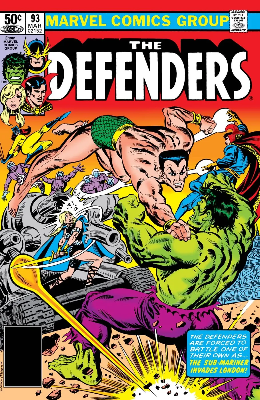 Cover of The Defenders #93