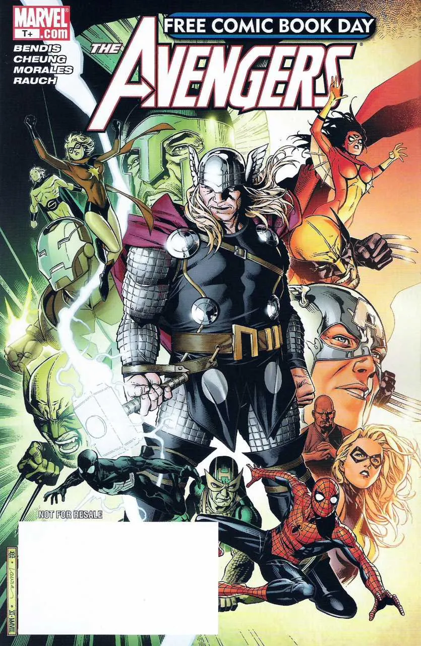Cover of Free Comic Book Day 2009 Avengers #1