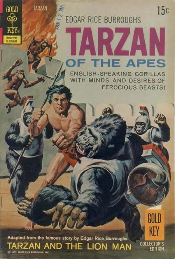 Cover of Edgar Rice Burroughs' Tarzan of the Apes #206