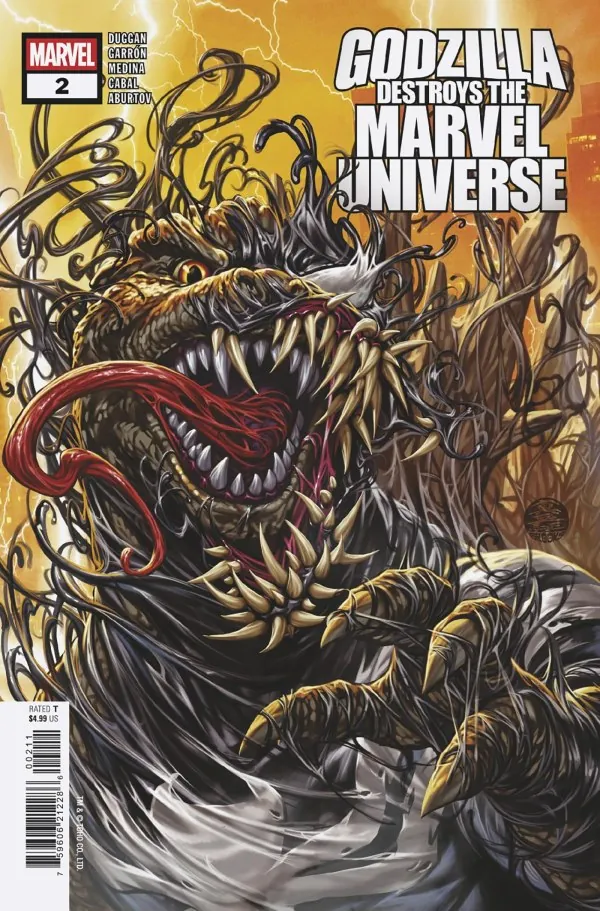 Cover of Godzilla Destroys the Marvel Universe #2