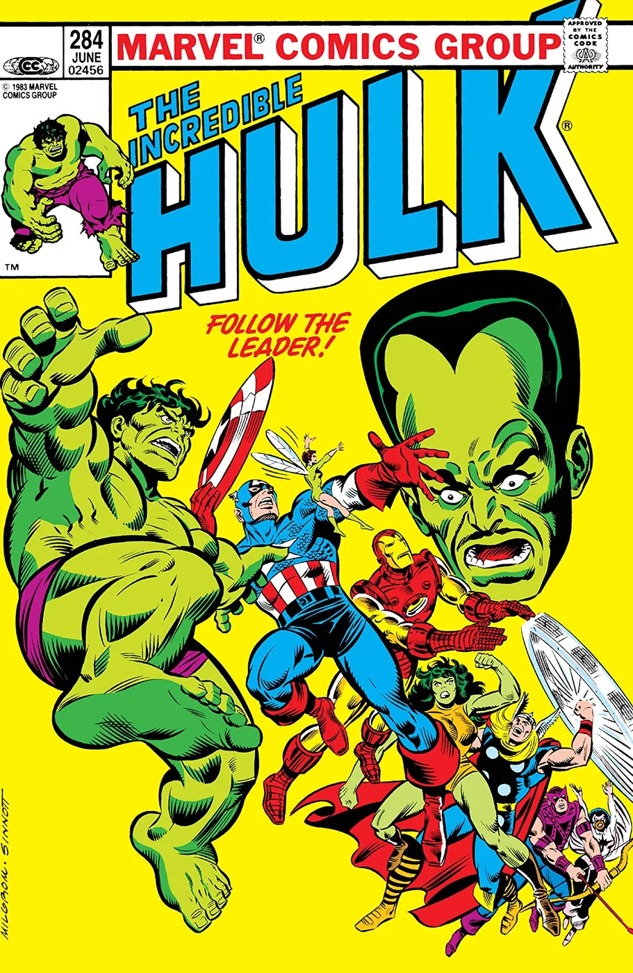 Cover of The Incredible Hulk #284