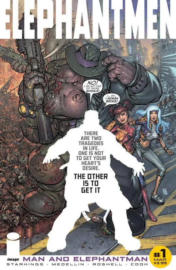 Cover of Elephantmen: Man and Elephantman #1