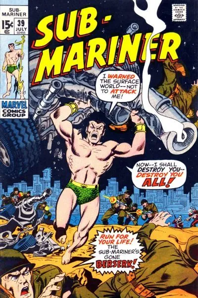 Cover of Sub-Mariner #39