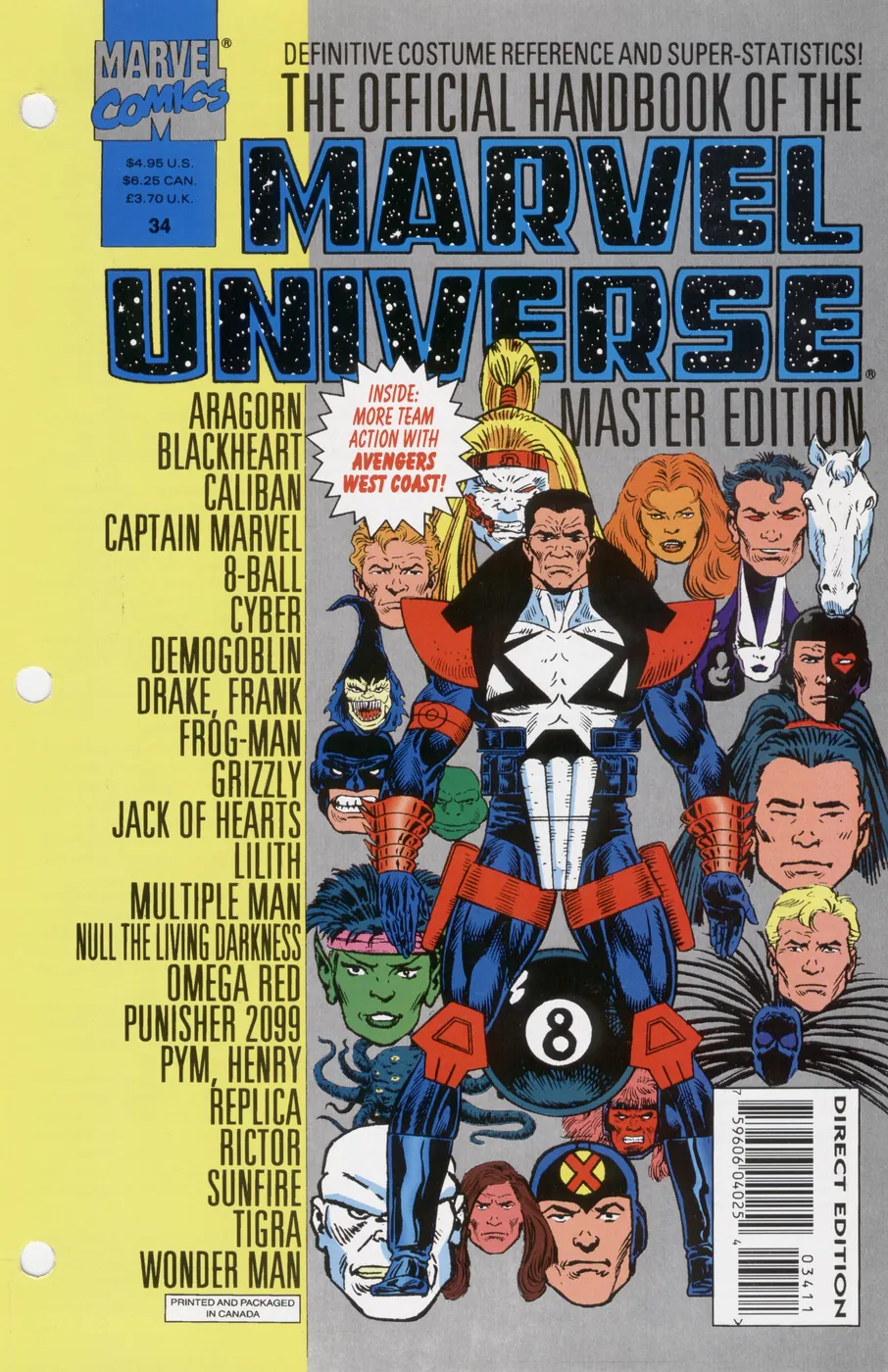 Cover of The Official Handbook of the Marvel Universe: Master Edition #34