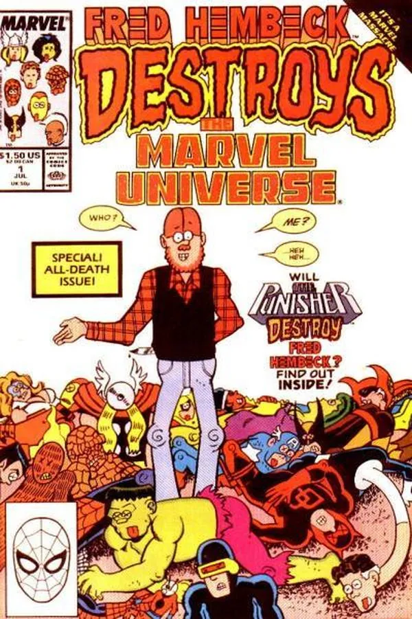 Cover of Fred Hembeck Destroys the Marvel Universe #1