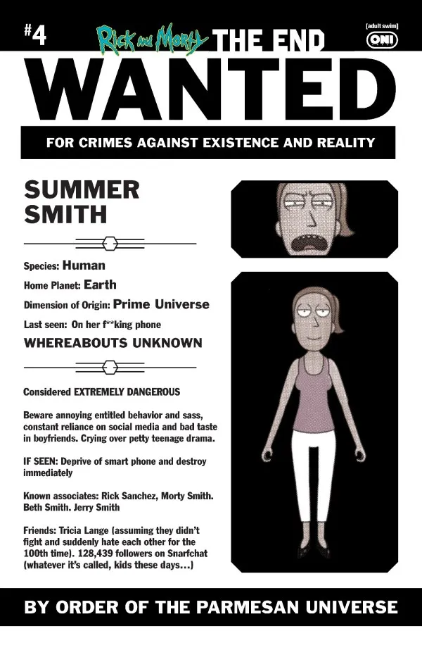 Cover of Rick and Morty: The End #4