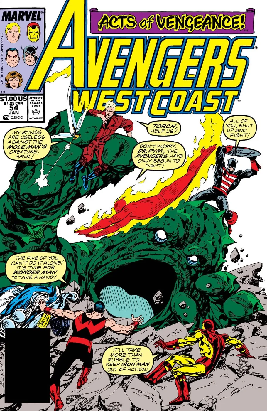 Cover of Avengers West Coast #54