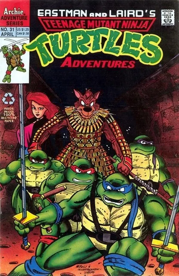 Cover of Teenage Mutant Ninja Turtles Adventures #31