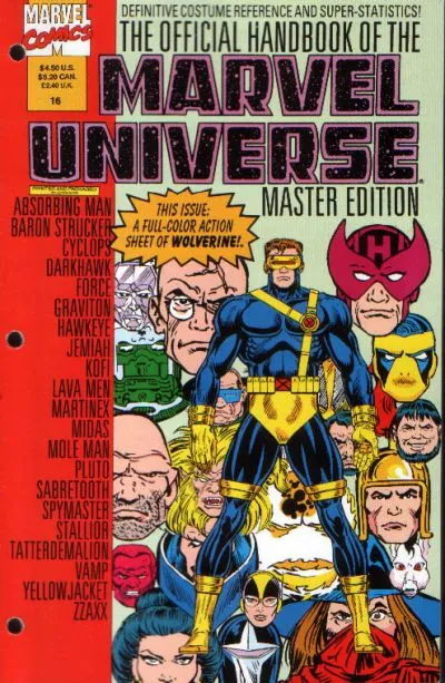 Cover of The Official Handbook of the Marvel Universe: Master Edition #16