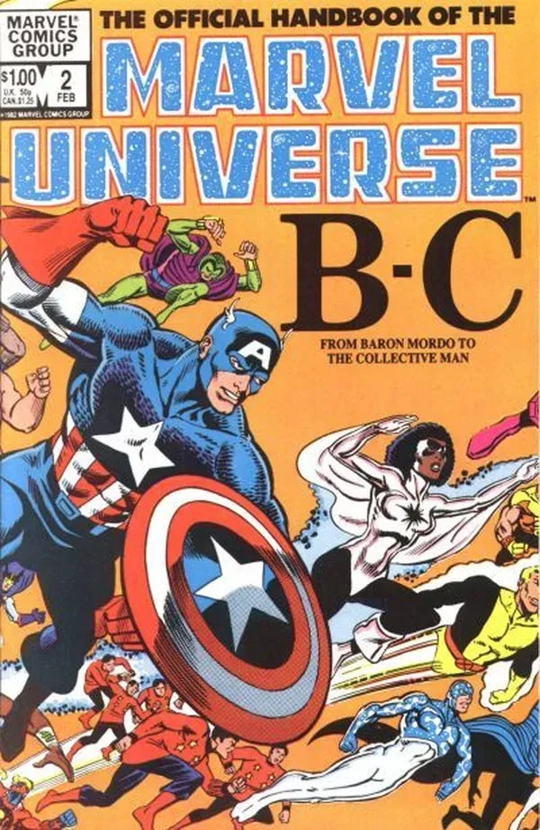 Cover of The Official Handbook of the Marvel Universe #2