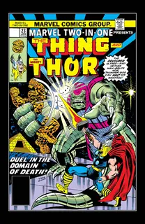 Cover of Marvel Two-in-One #23