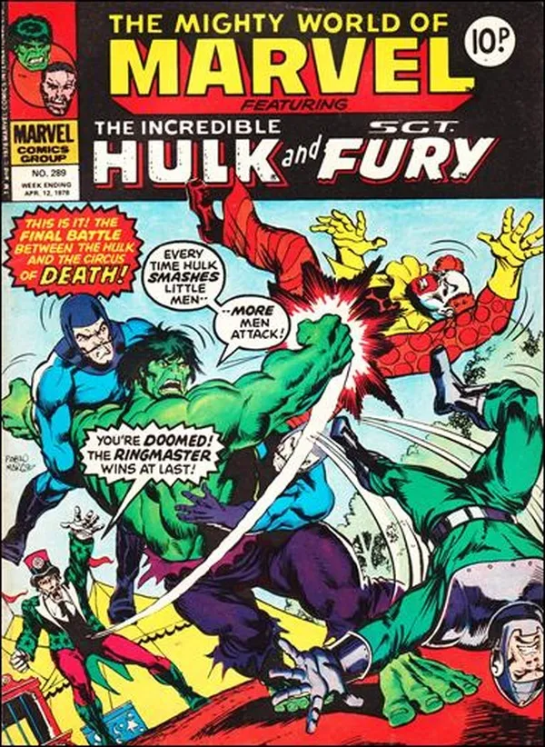 Cover of The Mighty World of Marvel #289