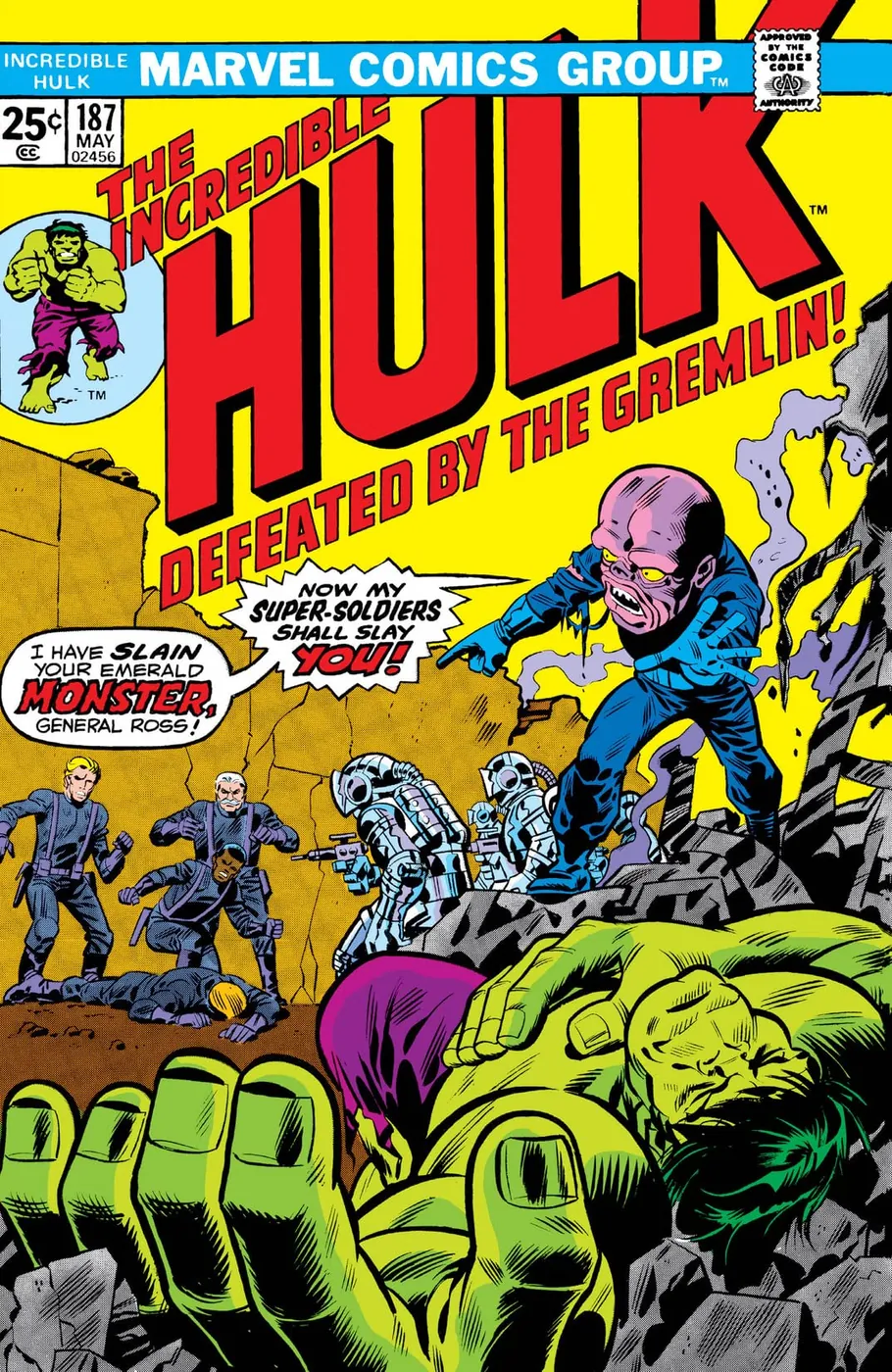Cover of The Incredible Hulk #187