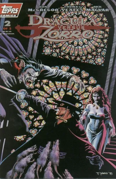 Cover of Dracula Versus Zorro #2