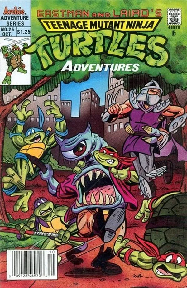 Cover of Teenage Mutant Ninja Turtles Adventures #25