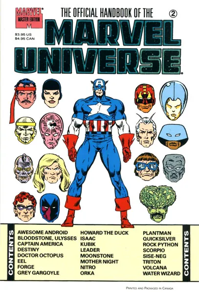 Cover of The Official Handbook of the Marvel Universe: Master Edition #2