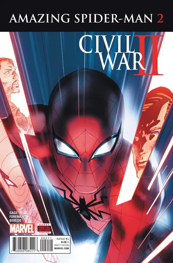 Cover of Civil War II: Amazing Spider-Man #2