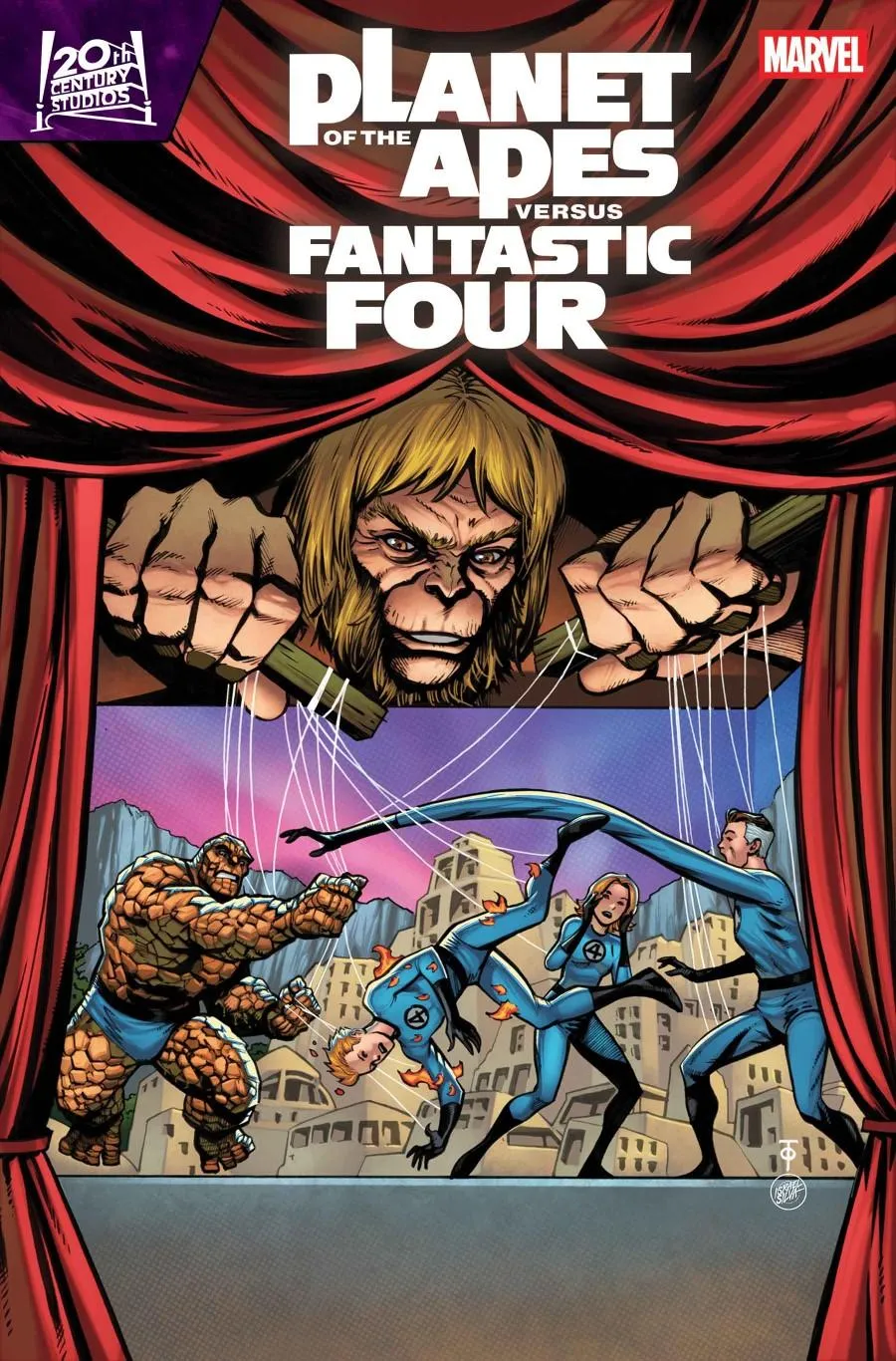 Cover of Planet of the Apes vs. Fantastic Four #3