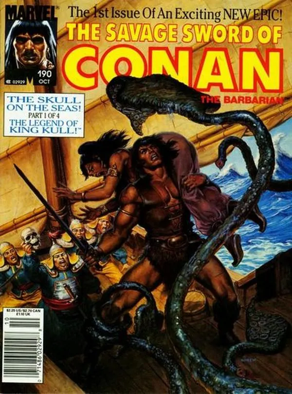 Cover of The Savage Sword of Conan #190