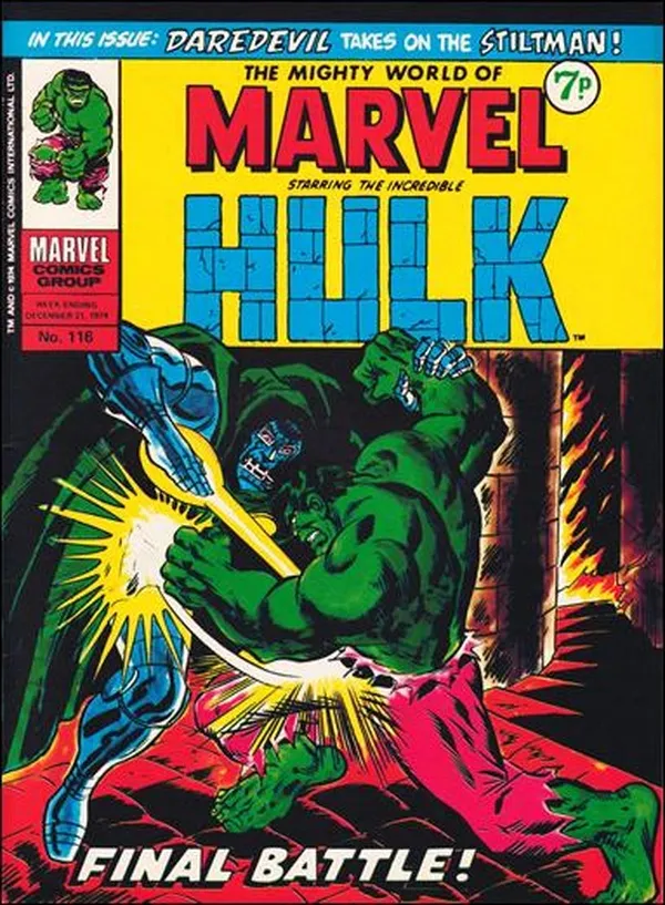 Cover of The Mighty World of Marvel #116