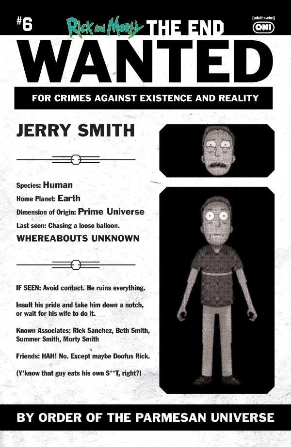 Cover of Rick and Morty: The End #6