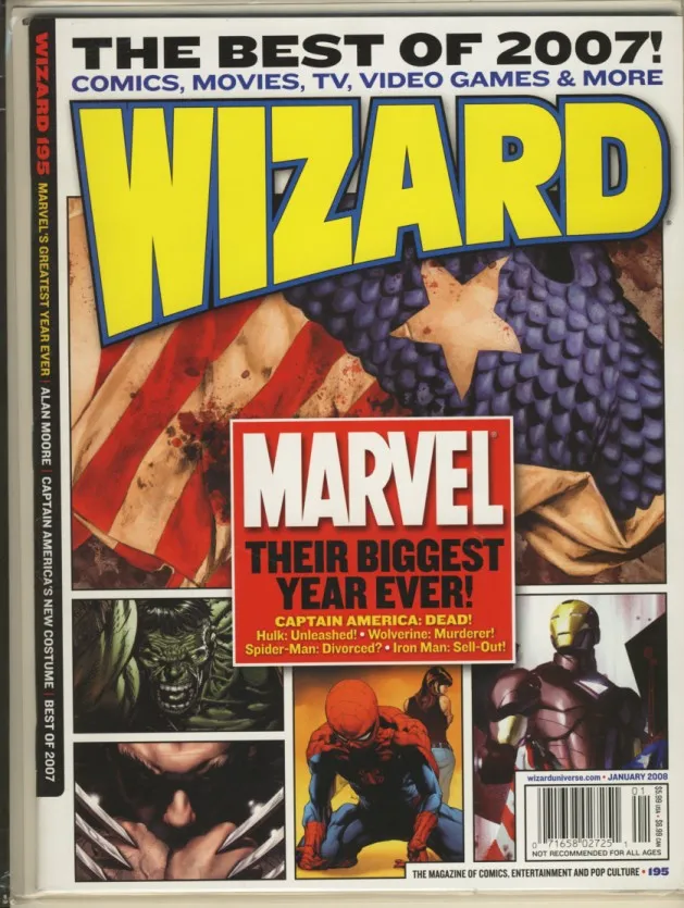Cover of Wizard: The Comics Magazine #195