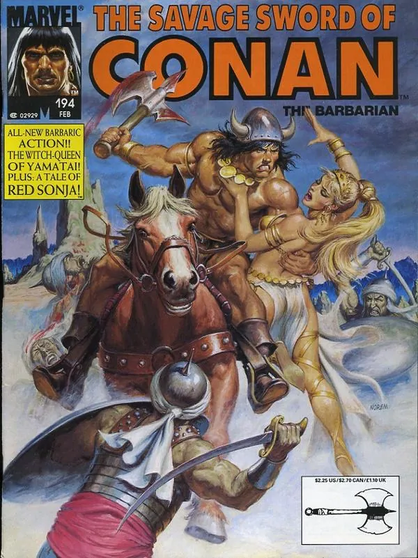 Cover of The Savage Sword of Conan #194
