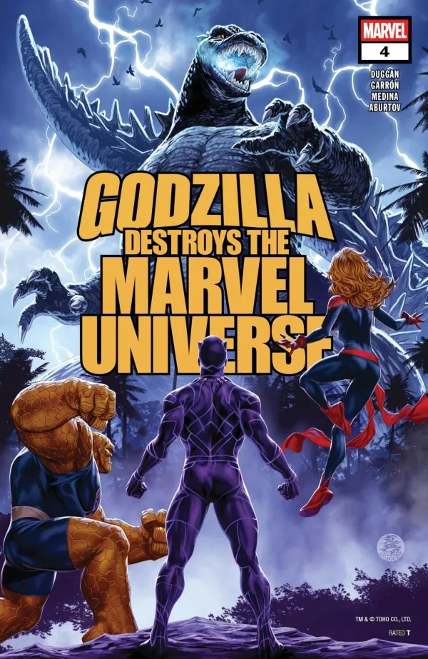 Cover of Godzilla Destroys the Marvel Universe #4