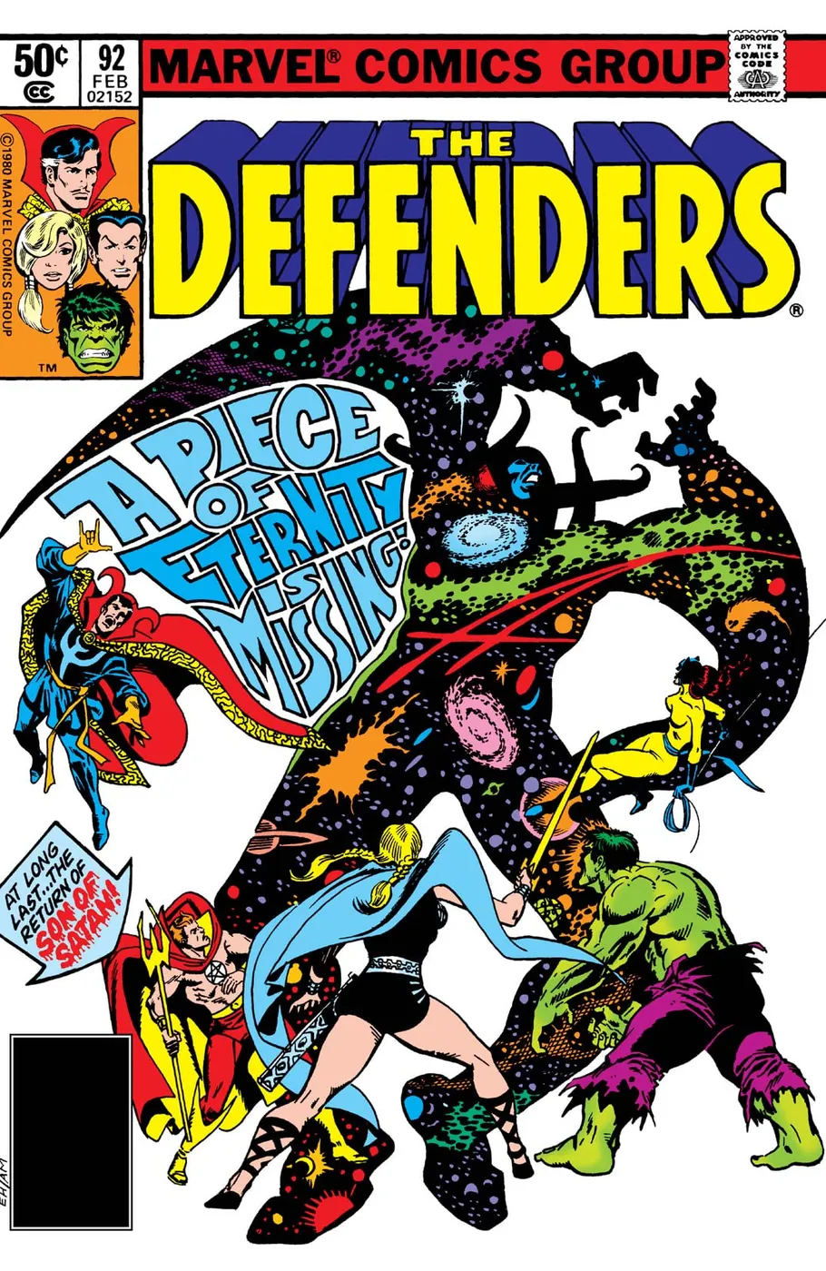 Cover of The Defenders #92