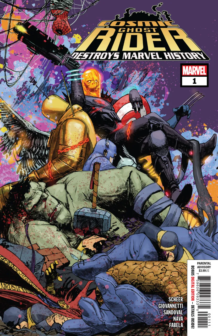 Cover of Cosmic Ghost Rider Destroys Marvel History #1