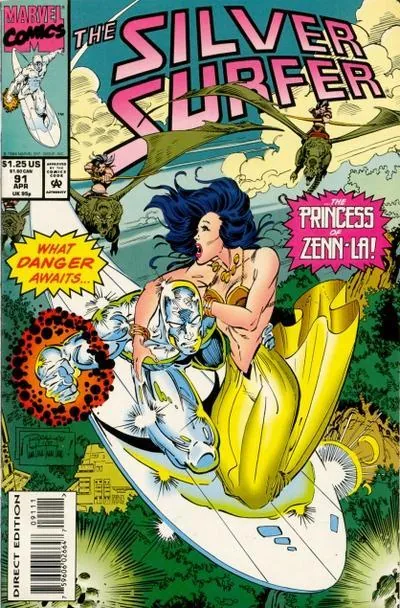 Cover of Silver Surfer #91
