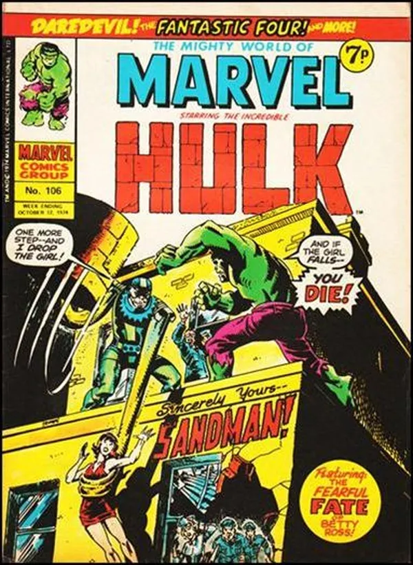 Cover of The Mighty World of Marvel #106