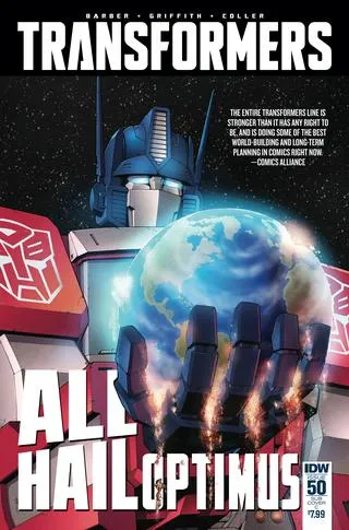 Cover of The Transformers #50